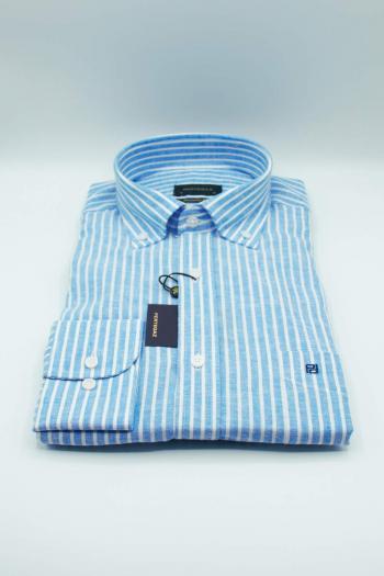 Camisa de hombre Pertegaz lista azul